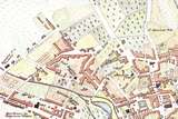 1806 Map of Derby showing the north west quadrant. including Saint Alkmund's Church