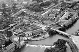 1946 aerial photo of Derby showing St Alkmund's Green.