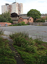 Saint Alkmund's Town Green from Darley Lane - Rivermead House in the background