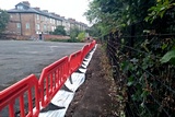 Land drain at Saint Alkmund's Green (looking north) - October 2021.