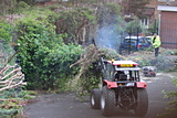 Removing old fence and hedgerow - June 2019