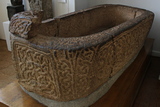 Saint Alkmund's sarcophagus in Derby Museum discovered under Saint Alkmund's Church in 1968