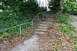 Steps down from Darley Lane entrance.