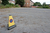 No waiting traffic cone on St. Alkmunds Green.