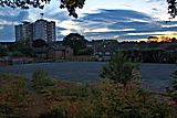 Day break - Saint Alkmund's Town Green, Derby England