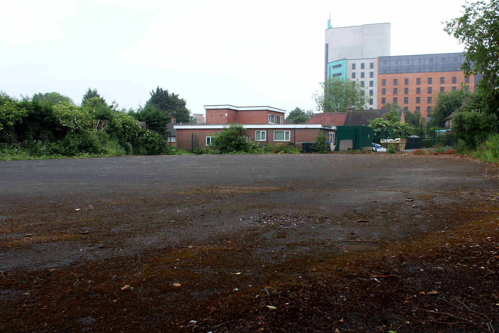 Looking South towards the multi-storey, Jury's Inn hotel.